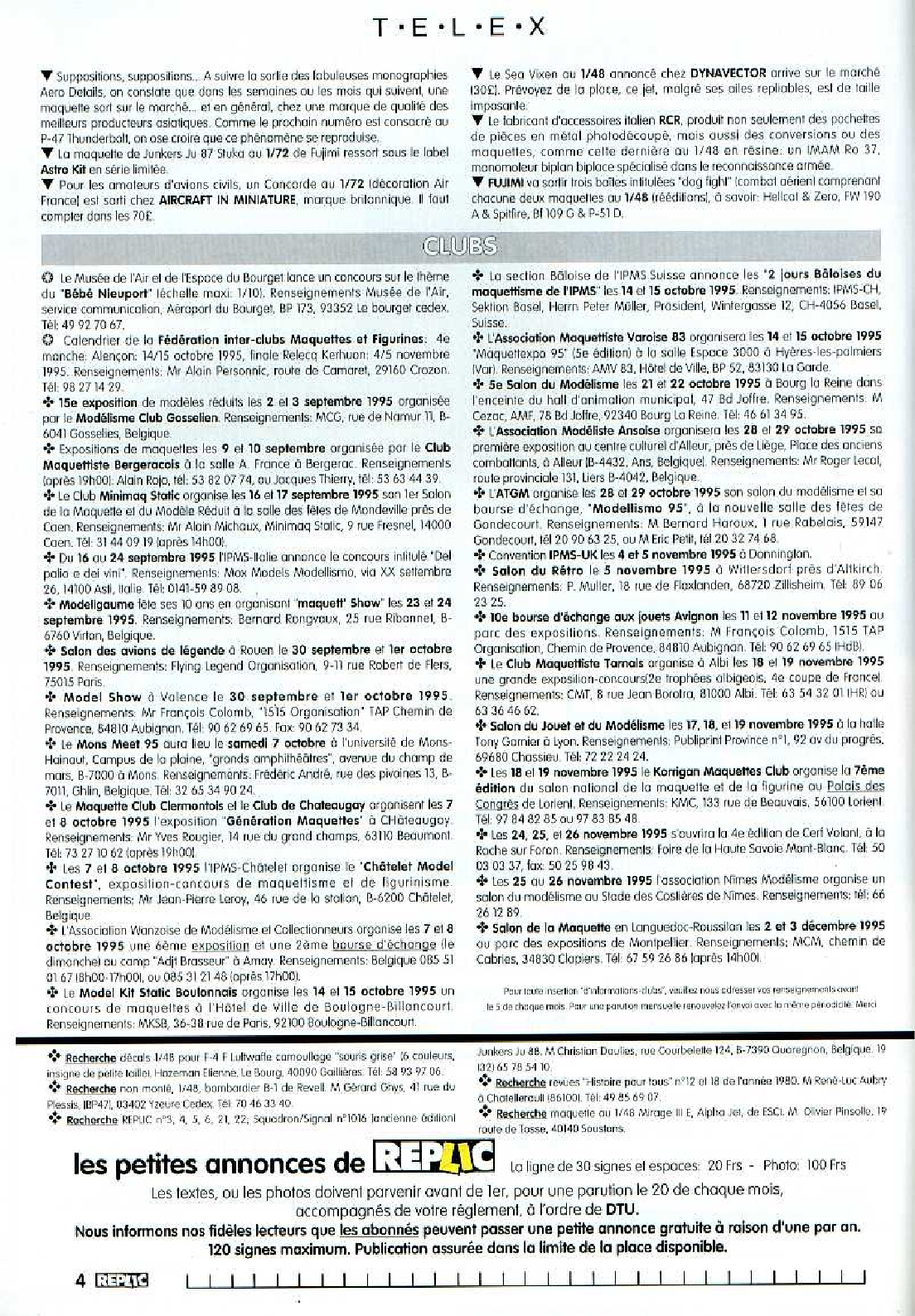 Replic 048 - Potez 63-11, I-16 type 18, F-A-18 Hornet, Bf-109 F